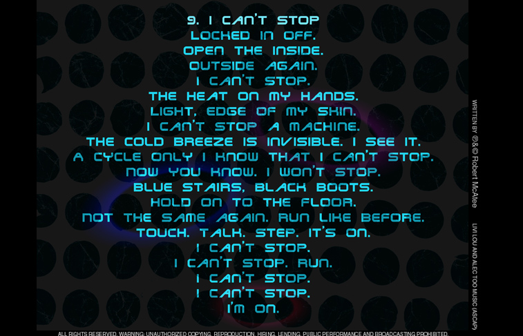 Robert McAtee I CAN'T STOP Lyrics Impasto